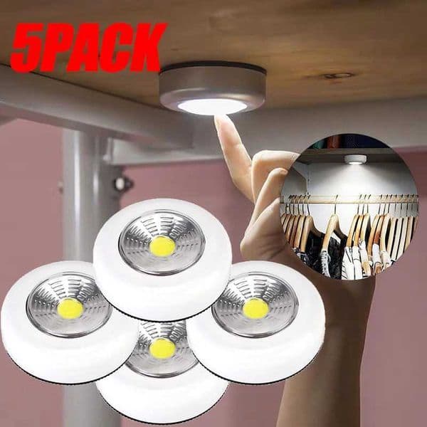 1/2/3/5Pcs LED mini touch night light battery powered wardrobe bedroom hand pressed night light kitchen lighting X250402