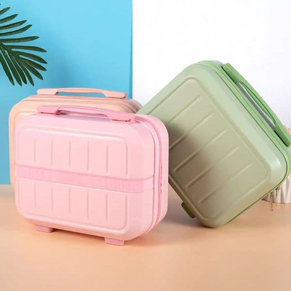 14 inch Multi-funcional Portable Mini Travel Suitcase Cosmetic Box Hand Luggage Organizer Case Small Storage Bag Boarding Case 240821