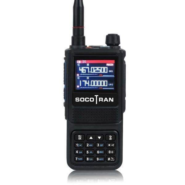 Socotran FB-8811 Air Band Walkie Talkie 220-260MHz 6 Bands Rx 4 Bands Tx DTMF VOX FM 256Ch 5W Frequency Copy NoAA Two Way Radio M240821