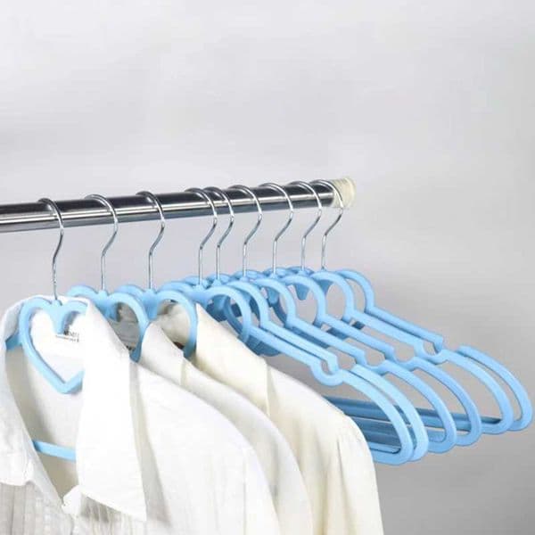 Hanger Coat ABS Pattern Durable Clothes 10PCS Hanger Hanger Heart For Adult Children Clothing Hanging Supplies (Pink)