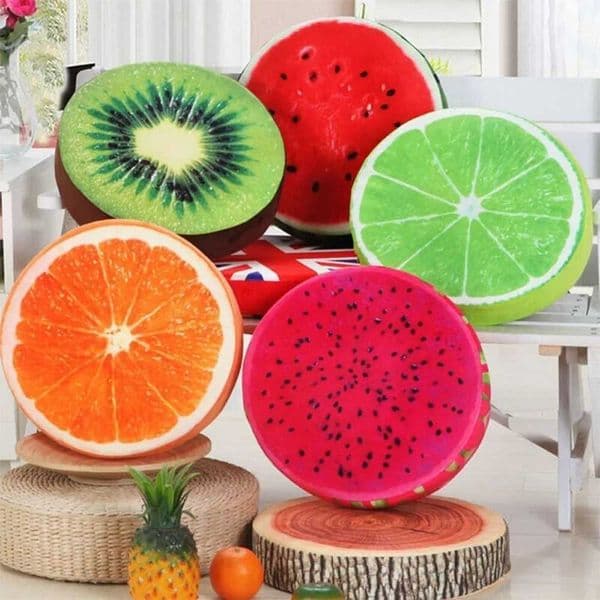 Fruit Cushions Chair Dining Comfortable Funny Seat Garden Pads Round OutdoorXJ
