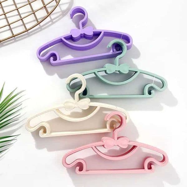 Racks 10pcs Windproof Display Hangers Hanger Kids Clothes Portable Plastic Children Coats Hanger Baby Clothing Organizer