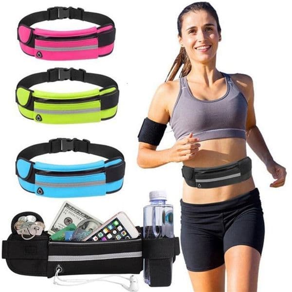 Mens womens fashion bags running jogging cycling sports waterproof straps waist 240822