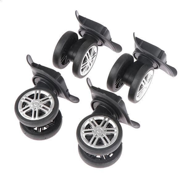 2Pair Universal Replacement Wheels Trolley Case Luggage Wheel Repair Travel Suitcase Parts Accessories Wheel 240821