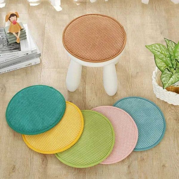 Round Cushion Solid Color Thickened NonSlip Chair Cushion Home Small Round Stool Student Dormitory Chair Stool Buttocks CushionXJ240821