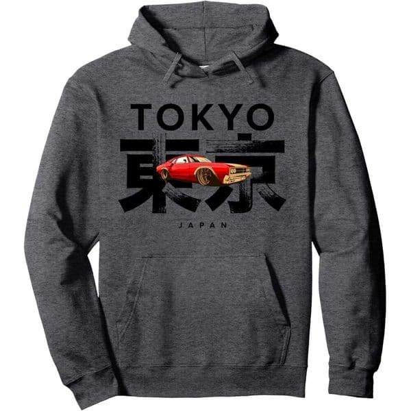 Hoodie for Mens Womens I Love Tokyo Wonderful Tokyo Japan Car Racing Graphic Pullover Hoodie Graphic Hoodies Sweatshirt Pullover Long Sleeve