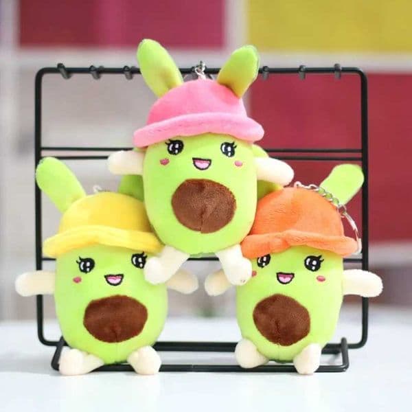 12cm Realistic Avocado Sauce Toy Doll Cute Fruit Pendant Creative Keychain Bag Decorate Childrens Fun Gifts W240821