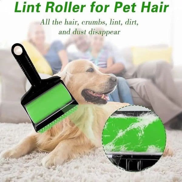 1 set of handheld pet hair removal roller kit reusable pet hair removal roller car seat 240810