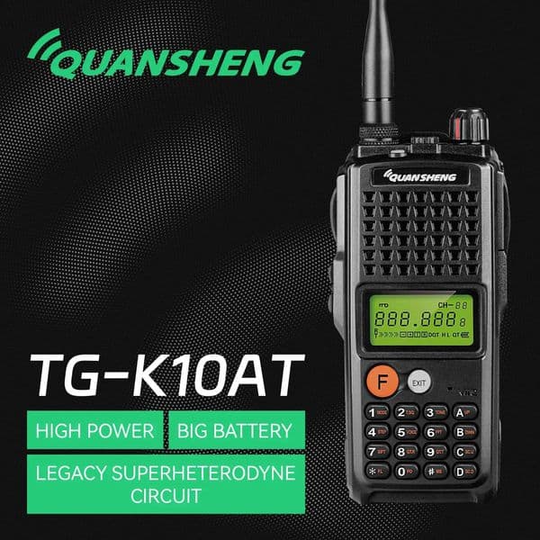 Quansheng TG-K10AT 10W Long Range Talkie Walkie UHF quansheng K10AT two way radio ham radio long range walkie talkie M240821