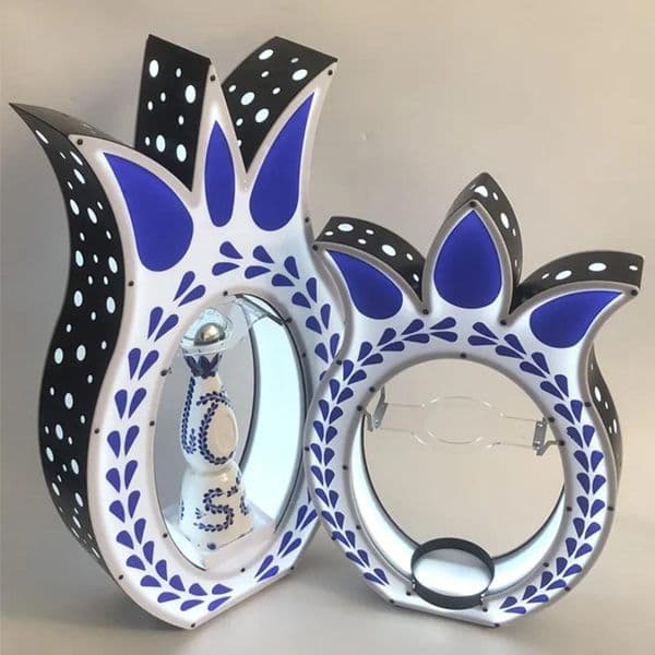 bottle decoration Custom Tools VIP dispo Bottle Presenter Tequila 24k Champagne Wine Rack For Nightclubs KTV Bar Party agave puffs HUMO AZUL