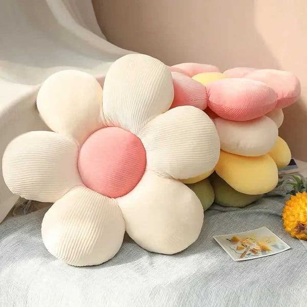 40cm Colorful Flower Plush Pillow Plant Petal Cushion Stuffed Toy Girls Baby Sofa Cushion Home Decor GiftXJ11