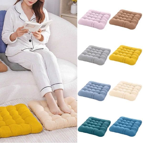 Large Square Floor Cushion Thickened Floor Seat Pillow Meditation Tatami Mat Pad Ottoman Poufs for Yoga Office Home CafeXJ240821
