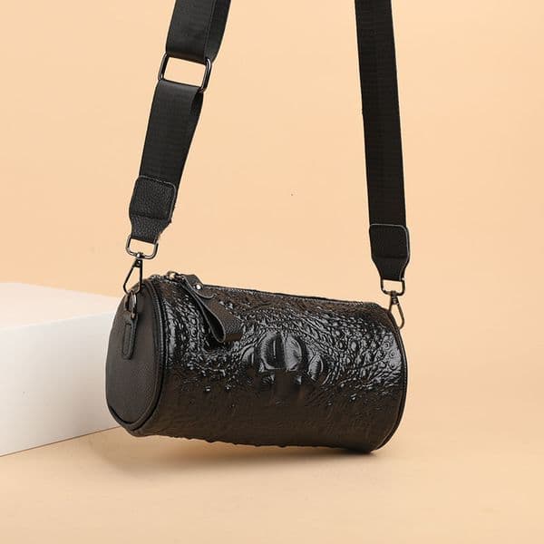 Cow Leather Handbag for Women Weave Wide Straps Female Shoulder Crossbody Bag Genuine Ladies Tote Sac 240822