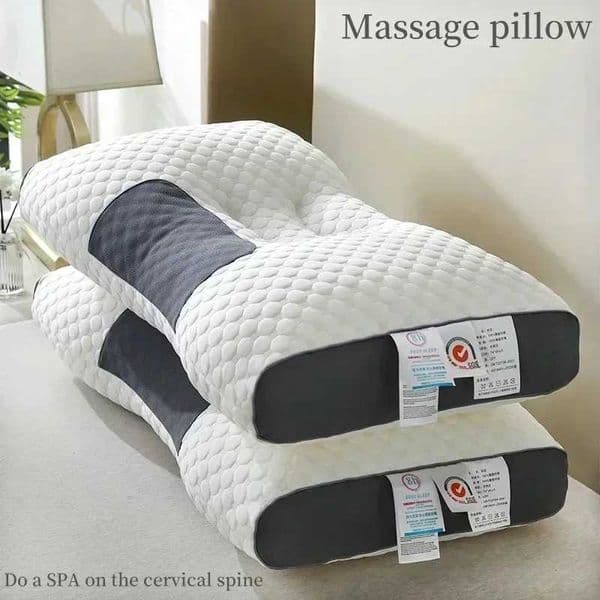 And Orthopedic To Neck Pillow The Sleep 3D Help Protect Neck High Elastic Soft Porosity Washable Pillows Bedding For Hotel Home
