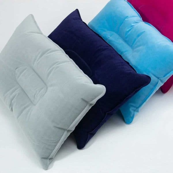 Inflatable Pillow Air Pillow PVC Nylon Ultralight Portable Sleep Cushion Travel Hiking Camping Beach Car Head Rest SupportXJ240822