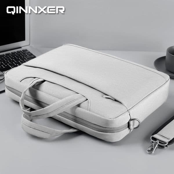 QINNXER laptop large capacity ten font briefcase 15.6-inch thick inner can essential package 240822