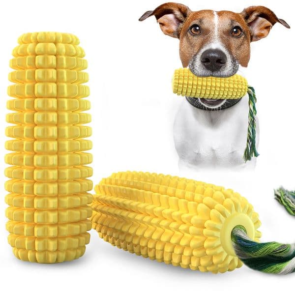 100 Pieces Amazon Gnawing Chew Toy for Dogs - Sound Corn Bristle Brush