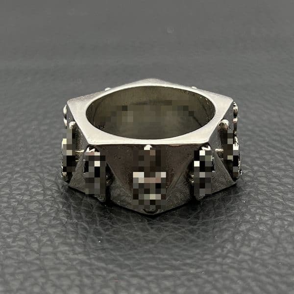 Designer Cluster Rings Vintage Cut Angle Sword European and American Niche Hip Hop Ring Overbearing Punk Classic Heavy