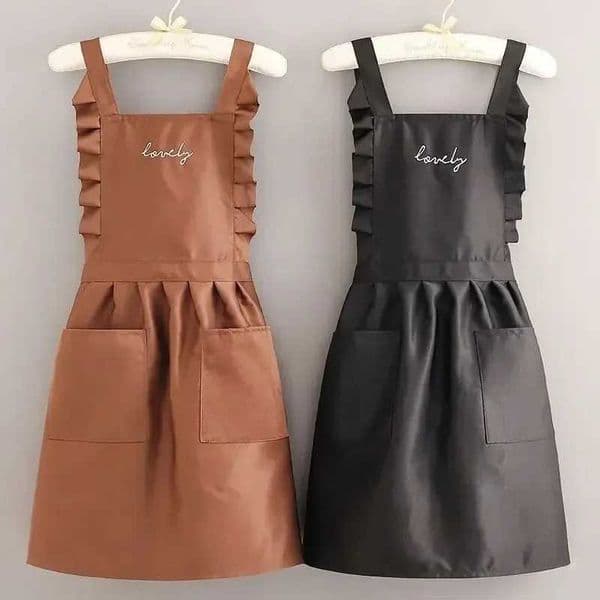Princess Style Apron Waterproof Floral Restaurant Barista Work Uniform Apron Suitable For Restaurants Hotels Gardening apronsXJ240816