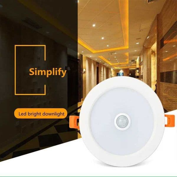 New 3W 5W 7W 9W 12W 30W Human Body Induction Downlight LED Downlight LED Spotlight Waterproof IP42 For Garden Balcony Park Y240822