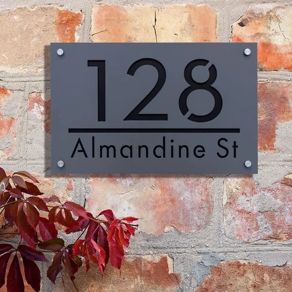 Modern outdoor acrylic doorplate art signs Plaques plate address nameplate residential address nameplate residential nameplate 240823