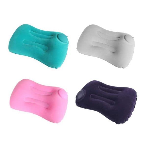 Inflatable Camping Pillow Nap Cervical Pillows Compressible Flight Sleeping Pillow Comfy Lumbar Support Pillow Ergonomic PillowsXJ240822