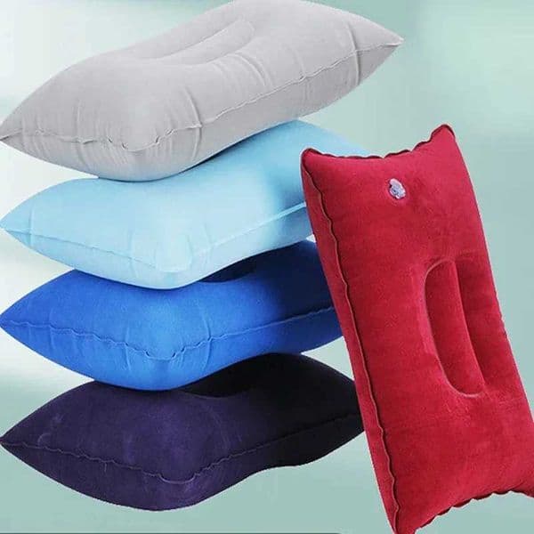 Inflatable Head Rest Hiking Pillow Outdoor Travel Pillow Beach Car Cushion inflatable pillow pillows for sleepingXJ240822