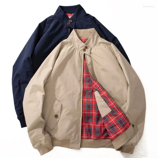 Mens Jackets Standing Collar Jacket Loose Windproof Motorcycle Men Spring Autumn Casual Outdoor Hooded Windbreaker Coats L251217