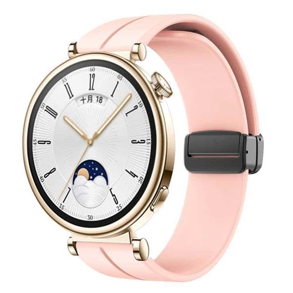 18mm Magnetic Buckle Strap For huawei watch gt 4 41mm Replacement Wristband Sport Silicone belt correa bracelet watch gt4 band Z240824