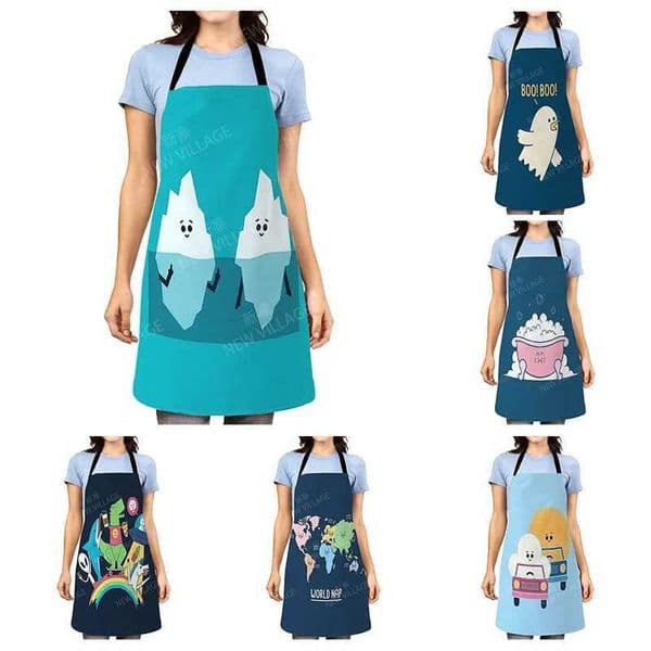 princess Aesthetic Women kitchen apron kids original Children Waterproof girl waiter work apron oil proof cartoon kawaii cuteXJ2408