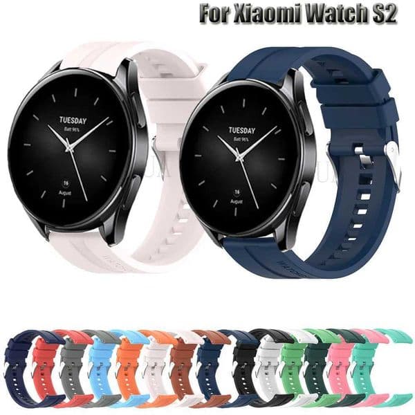22MM WatchStrap For Watch S2 42mm 46mm Smart WristBand soft Silicone Wriststrap For Mi Watch S1 WatchBand Bracelet Z240824