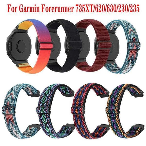 Nylon Braided Strap For Garmin Forerunner 735XT 735 220 230 235 620 630 Smart Watch Wristband Sport Bracelet Approach S20 S5 S6 Z240824