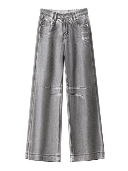 ner jeans womens Dirty Fit Y2k fashion bag American retro wide leg Grunge style destroyed washed white denim pants 240823