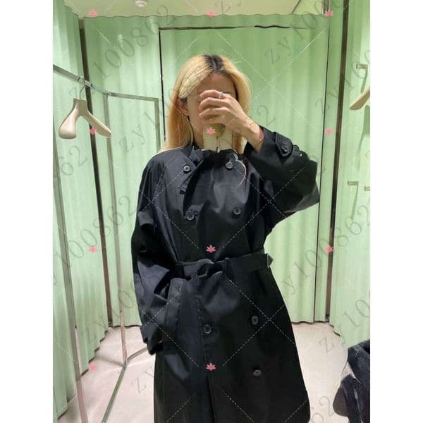 Women trench coat Designer Brand jacket windbreaker luxury Fashion Logo vacation woman Long coat design overcoat Aug 23 4bcf