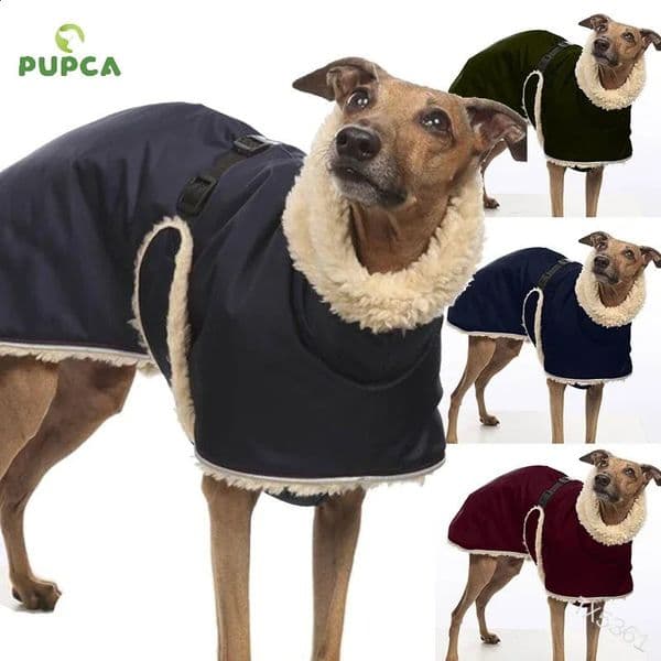 Large Dogs Clothes Dog Winter Warm Coat Pet Vest Pet Jacket Pet Jumpsuit Gray Dog Doberman Dog Fleece Clothing 240823
