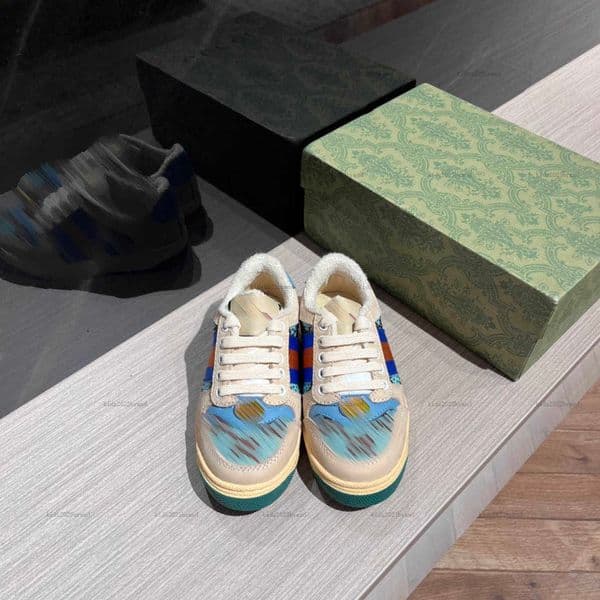 New kids shoes Sky Blue designer boys girls Sneakers Size 26-35 ship Including boxes Canvas leather splicing baby shoes