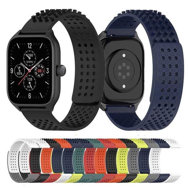 20mm 22mm Silicone Strap For Huami Amazfit GTS GTR 4/3/2 Breathable Watchband for Amazfit Bip 3 Bip U/1S Smart Watch Band Z240824