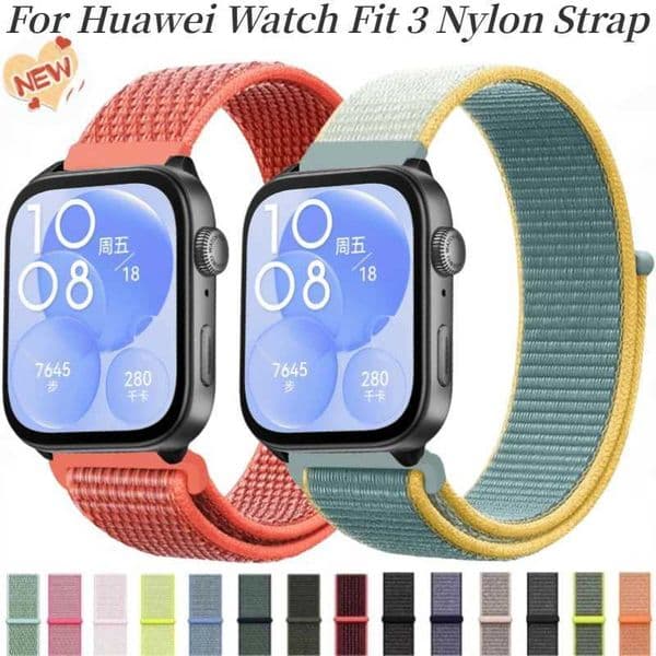 NEW Nylon Loop Strap For Huawei Watch Fit 3 Sport Breathable Replacement Wristband Correa For Huawei Watch Fit3 Belt Accessories Z240824