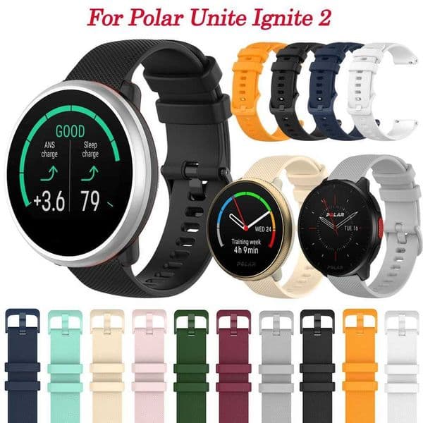 Watch Band Silicone Bracelet For Polar Ignite 2 Unite Smart Watch Band For Polar Vantage M Soft Strap Sport Wristband Accessories Correa M240824