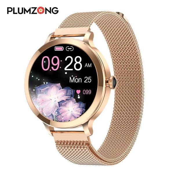 PLUMZONG New AMOLED Screen Bluetooth Call Smart Watch Women Custom Dial Fitness Tracker Lady Fashion Smartwatch For Android iOS M240824