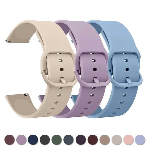 22mm Quick Release Strap Universal Watch Bands Wristwatch Bracelet for Women Men Silicone Sports Band Smartwatch Accessories Z240824