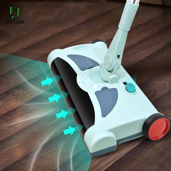 Untio electric floor cleaner vacuum rechargeable wireless hand push household mop broom robot 240824