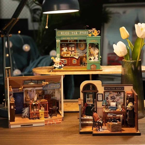 Robotime Rolife Wooden Dollhouse Diy Mystic Archives Series Stem Toy Miniature Dollhouse for Girls for Gifts for Dropshipping M240824