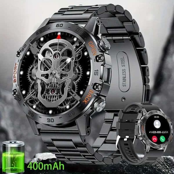 AMOLED Screen Bluetooth Call Smart Watch Men Sports Bracelet Waterproof 400mA Battery Men SmartWatch For IOS Android M240824