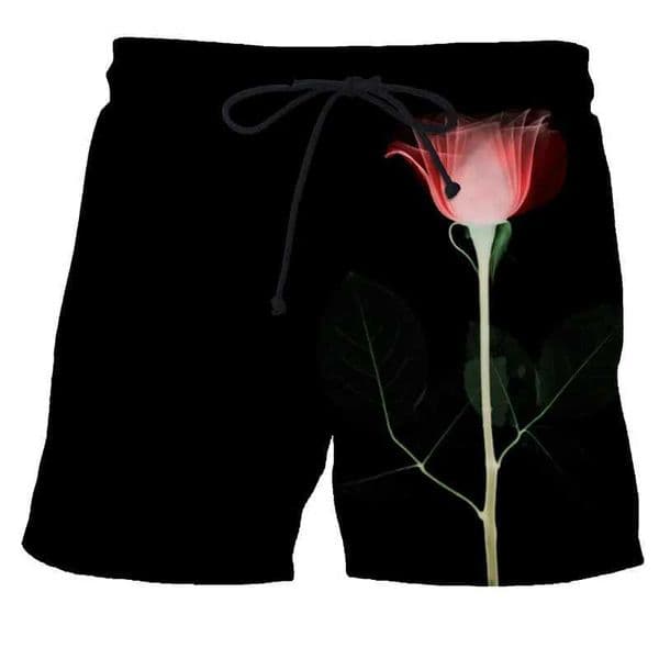 New 3D printed floral shoulder strap clothing fashion mens shorts plus size S-7XL street clothing commodity shorts summer mens basket shortsW240713