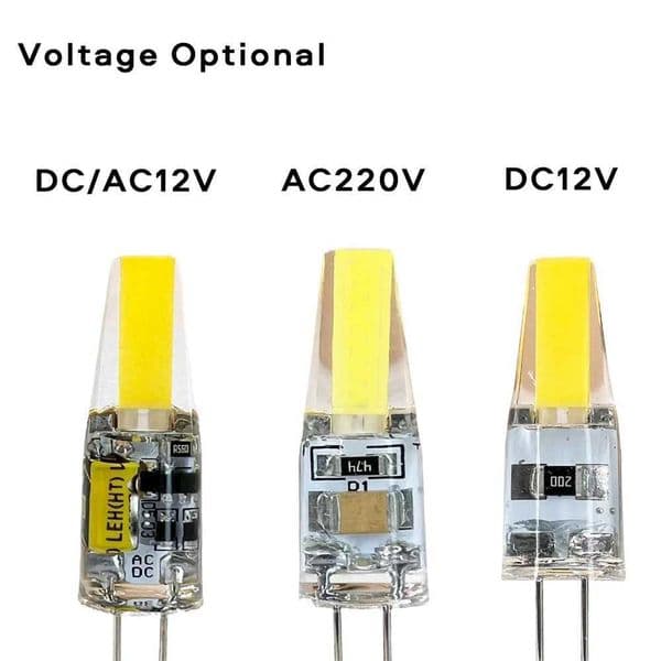 10x mini G4 LED COB light 6W bulb dimmable AC DC 12V 220V candle light replacement pendant light spotlight white 45W halogen CL240826