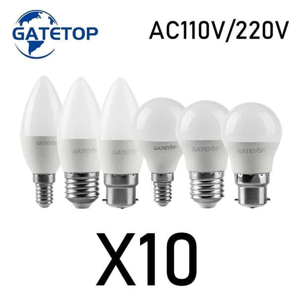 10PCS energy-saving LED bulbs G45 C37 E14 E27 3W-7W AC230V AC110V 3000K/4000K/6000K LED golf lights for home decoration CL240826