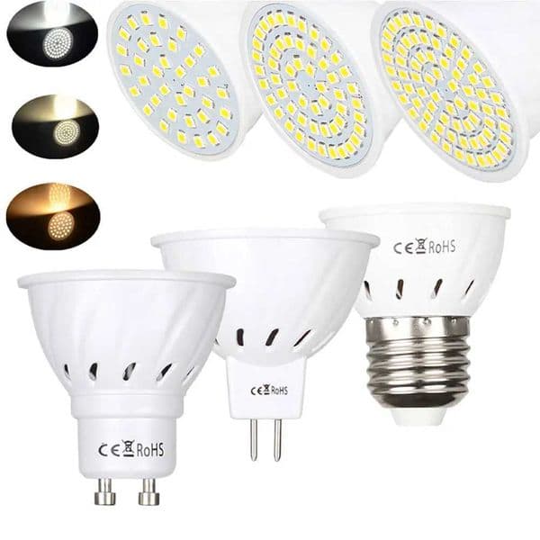 Ultra bright GU10 LED E27 light E14 spotlight bulb lampra 220V GU 10 bombs LED MR16 spotlight DC 12V 24V light CL240826