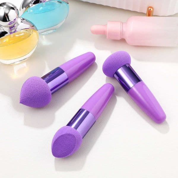 Three cleaning compression beauty pens cosmetic brush sponge mini sponge 900X300X300CM lotion foundation with handle M240826