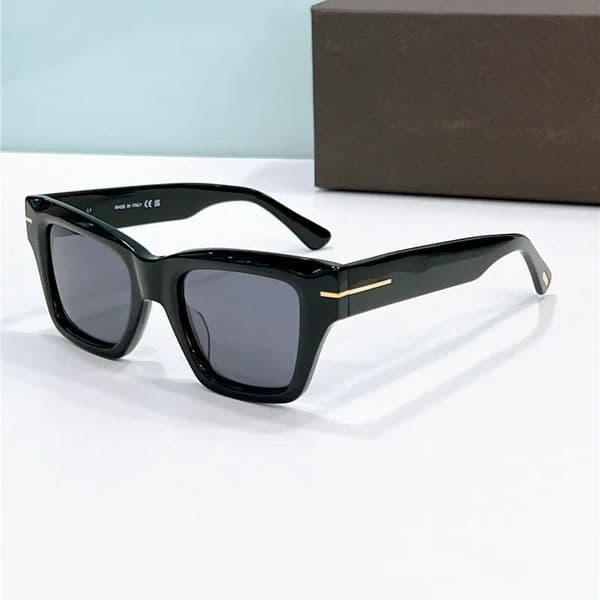 1154 Black/Grey Square Sunglasses Men Stylish Glasses Designer Sunglasses Summer Sunnies UV400 Eye Protection with Case